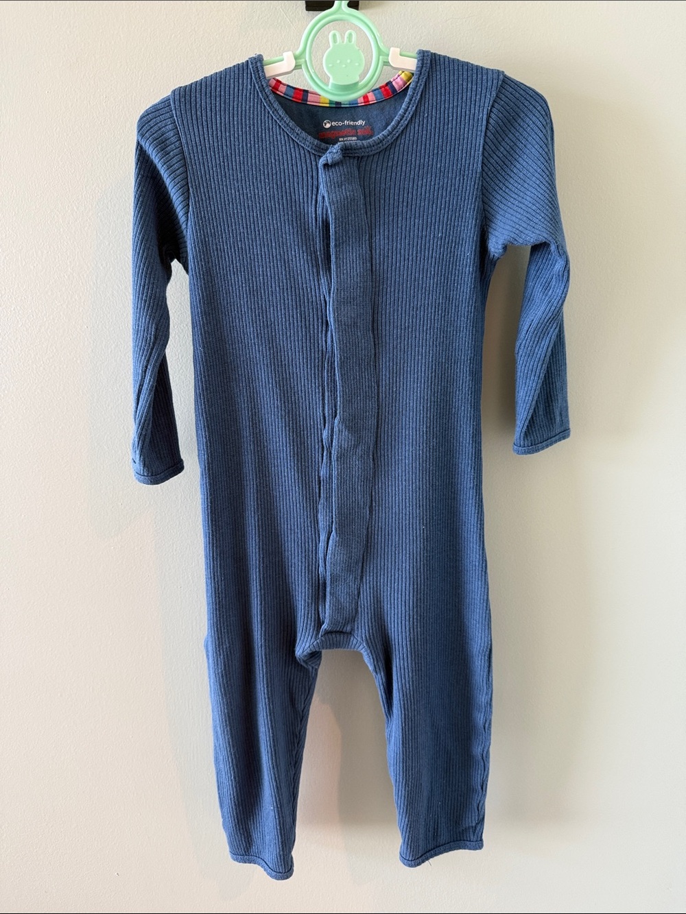 Magnetic Me Navy Ribbed One-Piece 12-18M